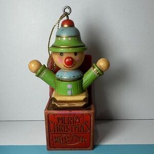 Vintage 1977 Hallmark Jack in the Box Yesteryears Christmas Ornament
